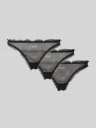 String met labelstitching in een set van 3 stuks, model 'MESH'