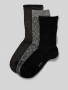 Sokken met labeldetail in een set van 3 paar