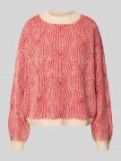 Comfort fit gebreide pullover met wol, model 'JENNA'