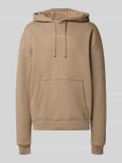 Hoodie met labelstitching
