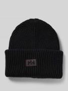 Beanie met labelpatch