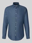 Slim fit zakelijk overhemd met kentkraag