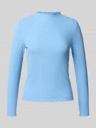 Slim fit shirt met lange mouwen en viscose, model 'LEMMA'