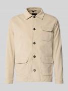 Regular fit overshirt met platte kraag, model 'John'