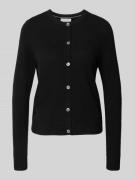 Gebreid jack van kasjmier met ronde hals