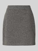 Slim fit minirok van tweed-jersey