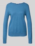 Gebreide pullover met boothals
