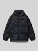 Regular fit gewatteerd jack met logo-applicatie, model 'Cold Days'