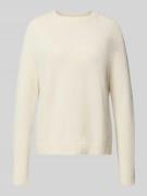 Regular fit gebreide pullover van alpacamix, model 'FEBISAN'