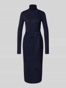 Midi-jurk met col, model 'VAUREEN'