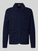 Gebreid jack van een mix van wol