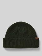 Beanie met labeldetail