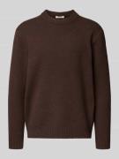 Relaxed fit pullover van katoenmix met wol, model 'JAMES'
