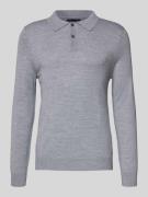 Slim fit gebreide pullover van wolmix