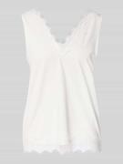 Blousetop met kant, model 'Bicco'