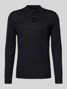 Slim fit gebreide pullover van wolmix