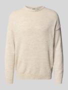 Gebreide pullover met extra brede schouders, model 'MALIO'