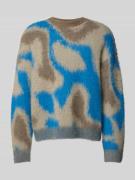 Regular fit gebreide pullover van een mix van alpaca en wol met motief...