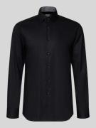 Slim fit zakelijk overhemd met kentkraag