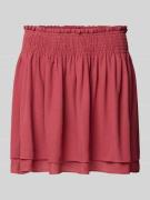 Minirok met crêpe-structuur, model 'ISMILE'