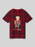 T-shirt met labelprint