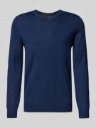 Gebreide pullover van wolmix met V-hals