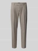 Regular fit pantalon met viscose, model 'Salto'