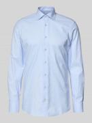 Slim fit zakelijk overhemd met kentkraag