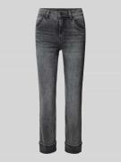 Straight fit jeans met 5-pocketmodel, model 'CICI'