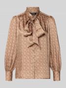 Regular fit blouse met sierstrik, model 'Klaryce'