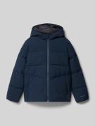 Regular fit gewatteerd jack met logoprint, model 'Global'