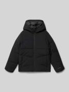 Regular fit gewatteerd jack met logoprint, model 'Global'