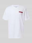 T-shirt met labelprint