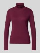 Regular fit shirt met lange mouwen van katoenmix met col