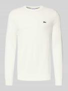 Regular fit gebreide pullover van katoenmix