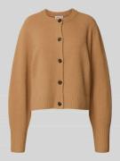 Gebreid jack van wol met ronde hals