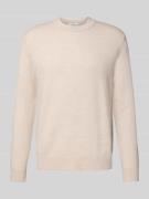 Regular fit gebreide pullover van zuivere merinowol, model 'TRAY'