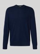 Regular fit gebreide pullover van zuivere merinowol, model 'TRAY'