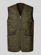 Regular fit bodywarmer met warme fleece aan de binnenkant
