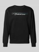 Regular fit sweatshirt van katoenmix