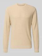 Gebreide pullover met ribboorden