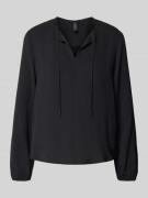 Blouseshirt met V-hals