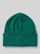 Beanie met labelstitching