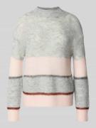 Relaxed fit gebreide pullover met wol