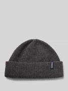 Beanie met labeldetail