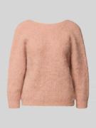 Gebreide pullover in wikkellook