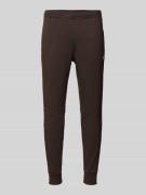 Regular fit sweatpants van katoenmix