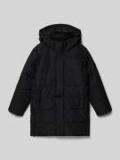 Regular fit gewatteerd jack met afneembare capuchon, model 'CARL'