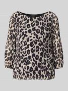 Regular fit blouse met lange mouwen en all-over motief
