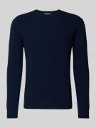 Regular fit gebreide pullover van pure wol
